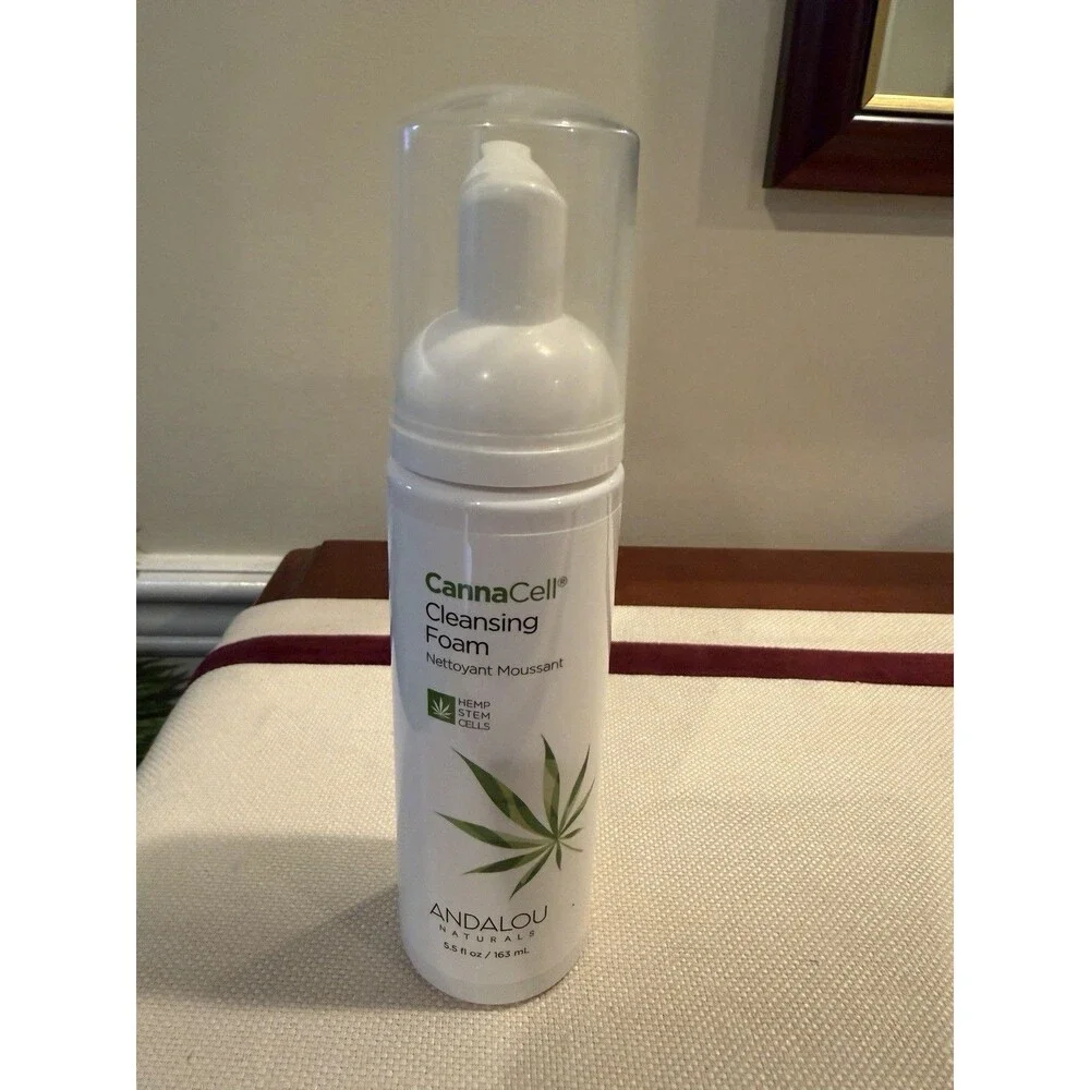 NEW IN BOX Andalou Naturals CannaCell Cleansing Foam 5.5 fl Oz